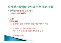 이승만 정권의 경제정책, 경제 부흥계획, 정책 주도층의 변화, 경제자립 논의, 경제개발계획 수립, 산업구조 불균형, 재정금융안전계획, 특징, 현황, 관리, 역할-7