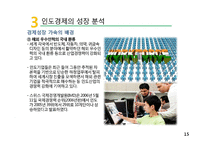 인도의 경제발전, 현황, 경제 전망, 경제 성장 분석, 과정, 비교, 특징, 경제적 효과, 현황, 관리, 역할, 시사점, 미래 전망, 나아갈 방향, 조사분석-15