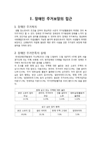 [장애인복지] 장애인 주거보장-3