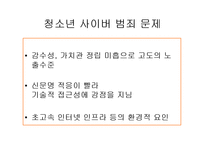 [사회문제론] 청소년 사이버 범죄 실태와 대안-14