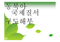 [국제관계] 동북아 국제질서 구도해부-1