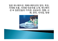 일본 애니매이션, 재패니메이션의 정의, 특징, 시대별 흐름, 시대별 대표작품 소개, 애니매이션 속 일본인들의 가치관, 성공요인, 현황, 사례, 관리, 시사점, 방향-1