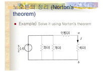 저항과 저항회로(1. 옴의 법칙 2.키르히호프 3.중첩의 원리 4.테브닌 5.노튼-19