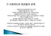 사형제도 정의, 개념, 배경, 허용되는 나라, 사형이 구형되는 범죄, 우리나라 사형제도, 사형 존치론 학자들, 사형제도와 범죄율, 대체방법, 특징, 분석 조사분석-15