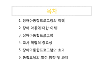 장애아 통합 프로그램-2