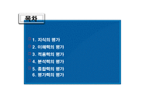 [교육평가] 지적 영역의 평가-2