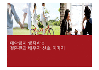 [가족학] 대학생의 결혼관과 배우자 선호 이미지 조사-1