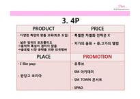 [마케팅] SM엔터테인먼트의 STP, 4P분석 및 개선 방안 제안-6