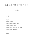 [사회복지]노인문제 현황분석과 개선점-1
