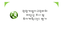 [관광경영] 관광개발지구관리와 타당성 조사 및 투자계획 평가-1