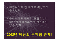 [정책학] 2012년 예산안 분석-20