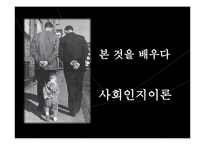 [심리학] Bandura의 사회 인지 이론 연구-1