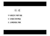 [심리학] Bandura의 사회 인지 이론 연구-2