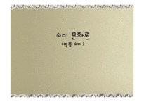 [소비문화] 명품 소비 문화 연구-1