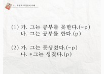 [국문학] 부정문의 이해-4