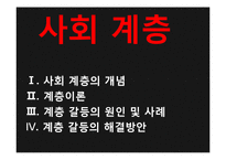 사회 계층 이론과 계층 갈등 사례 및 해결방안-1