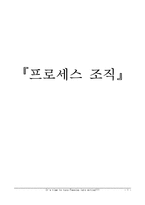 [조직론] 프로세스 조직 연구-1
