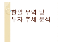 [국제관계] 한국 일본의 무역 및 투자 추세 분석-1