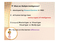 [영어교육] 다중지능이론(multple intelligences)과 영어 교수법(영문)-2