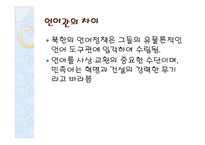 [언어학] 남한어와 북한어 장단점과 통일언어에 대한 고찰-5