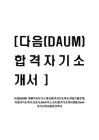 [다음DAUM-개발직군자기소개서]합격자기소개서,면접기출문제,다음자기소개서,자소서,daum자소서,다음자기소개서샘플,daum자기소개서예문,이력서-1
