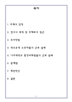 여성청소노동자들의 근로실태와 개선방안-2