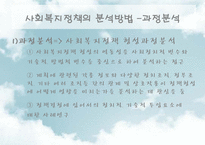 [사회복지] 사회복지정책의 분석방법-12
