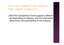 전략을 형성하는 5가지 경쟁요소(The Five Competitive Forces That Shape Strategy) 요약(영문)-4