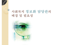 [사회복지] 사회복지 정보화 담당관의 역할 및 효과 연구-1