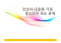 [사회복지] 다문화 가정의 청소년을 위한 사회복지 프로그램 기획-1