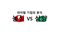 [마케팅] 라면시장에서의 `농심`, `삼양` 마케팅 전략-1
