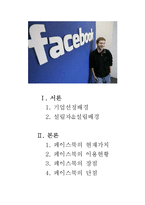 페이스북 facebook 기업분석및 앞으로의 전망-1