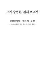 2040세대 정치적 부상 -2040세대의 정치참여 동인과 행위-1