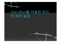 [핵공학] Hall effect를 이용한 자기장 측정 실험-1