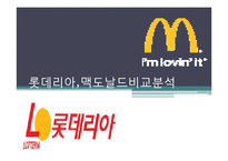 롯데리아,맥도날드비교분석-1
