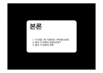 중국 TV산업의 전망과 한국의 대응방안-9