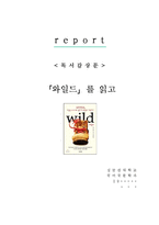 [A+레포트] 와일드 셰릴 스트레이드 비평 독서감상문 서평 독후감-1