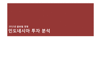 [국제경영] 인도네시아 투자 분석-1