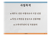 [여행사 경영] 제주도 맞춤형 여행 상품 제공 사업 계획-8
