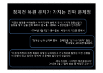 [환경경제학] 청계천 복원 사업의 문제점과 대안방안-11