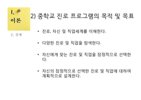 [청소년지도] 중학교 진로지도 프로그램-5