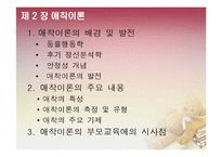 [가족복지] 부모교육 이론-정신분석 이론, 애착이론, 학습이론, 상호작용론-17