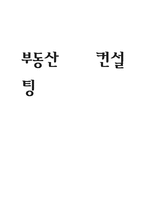 부동산 컨설팅 레포트-1