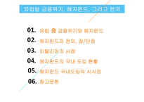 [재무관리] 유럽발 금융위기 및 헤지펀드 국내도입의 시사점 고찰-2