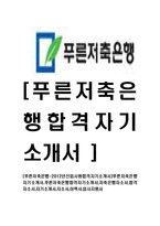 [푸른저축은행-신입사원합격자기소개서]푸른저축은행자기소개서,푸른저축은행합격자기소개서,저축은행자소서,합격자소서,자기소개서,자소서,이력서,입사지원서-1