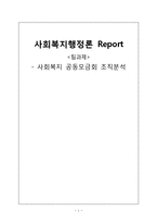 사회복지 공동모금회 조직분석-1