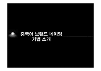 국내 브랜드의 중국어 브랜드 네이밍-7