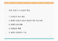 전문가 의사결정 지원 시스템(의료전문가 시스템, 간호학에서의 의사결정지원 시스템 포함)-10