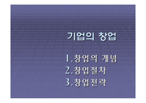 기업의 창업에 대한 발표자료-1