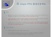 싱글PPM에 대해, Single PPM, 싱글 PPM 사례, 품질관리, 싱글PPM 개념, 목적, 장단점, 성과, 6단계, 과제-18